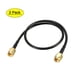 thumbnail image 1 of Uxcell 1ft RG174 50Ohm SMA Male a SMA Male Cable Coaxial Plástico Negro 2pcs, 1 of 5