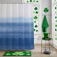 thumbnail image 5 of Shower Curtain, Summer Ocean Blue Gradient Waterproof Shower Curtain Set with Hooks for Bathroom Showers,Stalls and Bathtubs,60x72In Ombre Minimalist Art, 5 of 9