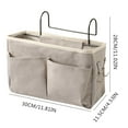 thumbnail image 2 of Bedside Caddy Hanging Organizer Storage, Caddy Shelf Baskets for Bunk and Hospital Beds, Dorm Rooms Bed Rails Dormitory Supplies, 2 of 9