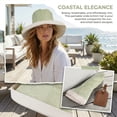 thumbnail image 2 of Terra Outdoor Summer Sun Hat for Women, UPF 50+ Fold Up Wide Brim Bucket Hat, Green, 2 of 6