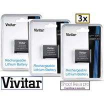 3-Pcs Hi Capacity AHDBT-401 Battery for GoPro HD HERO4 Black/Silver