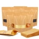 thumbnail image 1 of 18X26CM 100 Uds. Bolsa de papel Kraft autosellante de 10x15cm con ventana bolsas de pie Kraft resellables bolsas de almacenamiento de alimentos con cierre de cremallera Kraft, 1 of 5