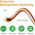 thumbnail image 3 of Electroculture Garden Stakes Copper Coil Tensor Rings 12" Electronic Plant Growth Enhancer Supports Vegetable Garden Flowers Plants Healthy Root Stimulator Eco Conscious Organic Gardening Tools, 3 of 4