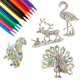 thumbnail image 1 of Juego De Rompecabezas 3D Para Colorear Para Niños, 4 Piezas De Animales/Rompecabezas De Construcción Con 12 Rotuladores, Rompecabezas 3D, Artes Y Manualidades, Pintura Educativa, Manualidades, Juguete Muyoka Hogar, 1 of 1