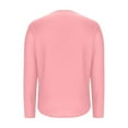 thumbnail image 5 of HAiming Womens Plus Size Long Sleeve Shirt Dressy Casual Round Neck Pullover Solid Color Pullover Tops Going out Clothing, 5 of 6