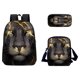 thumbnail image 1 of Bolso de escuela con patrón de animales en 3D, bolso multifunción de viaje transpirable para exteriores, 3 piezas Wmkox8yii jkg5017, 1 of 1