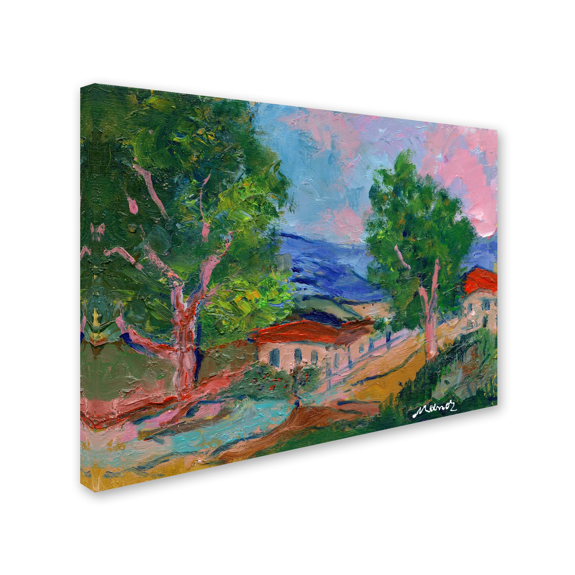Trademark Fine Art "Tree Valley" Canvas Art by Manor Shadian