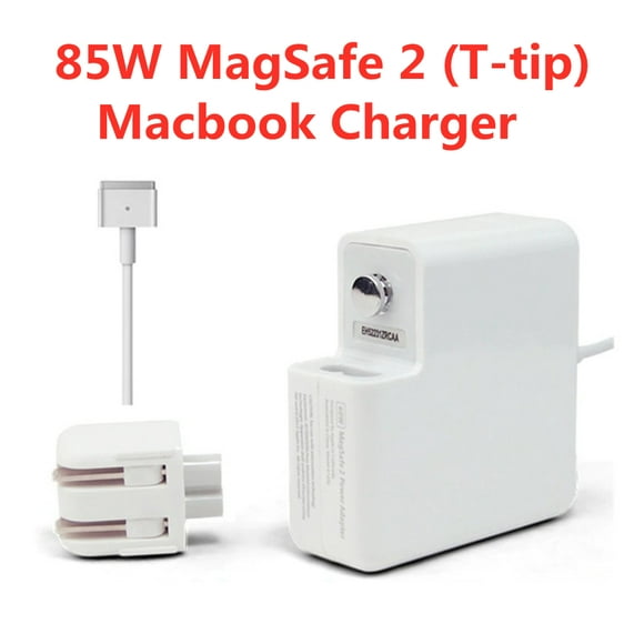 85W Magsafe 2 Power Adapter Fast Charger T-Tip Magnetic Connector Cable Compatible for MacBook Pro 13" 15" 2012 to 2015