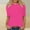 Z1_Hot Pink, variant on Cotton Tops Basic Tees Casual 3/4 Sleeve T-Shirts Round Neck Tunic Tops Basic Tees Loose Fit Blouses Solid Color Pullover Cute Blouses Nice Shirts Spring Blouses for Women Hot Pink Xl