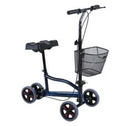 Walker Scooter Steerable Turning Folding Heavy Duty Crutches Alternative