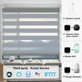 thumbnail image 5 of MING CHEN Motorized Blinds with Remote Control 75% Blackout Electric Zebra Blinds for Windows Compatible with Alexa Google for Home Office (Light Grey, 70"Wx72"H), 5 of 7