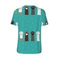 thumbnail image 3 of Rocae Cute Cat Paw And Dog for Breathable Men's Baseball T-Shirt Fashionable Casual Baseball Jersey, Moisture-wicking Sportswear XX-Large, 3 of 9