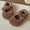 Brown, variant on Dpytoraw Warm Winter Boots For Girls Cozy Faux Lined Slip Casual Shoes For Toddler Little Kid Big Kid Outdoor Play Girls Running Shoes Size 6.5