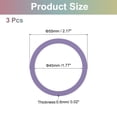 thumbnail image 2 of 3Pcs Magnetic Adapter Ring, Magnetic Wireless Charger Conversion, Light Purple, 2 of 8