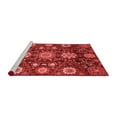 thumbnail image 2 of Ahgly Company Machine Washable Indoor Square Oriental Red Modern Area Rugs, 5' Square, 2 of 4