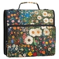 thumbnail image 5 of FORMRS Zipper Binder with Shoulder Strap 2-inch Ring 500 Sheet Capacity File Bag, Floral Garden, 5 of 5