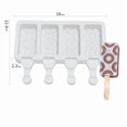 thumbnail image 1 of Molde de silicona for paletas for helado casero, golosinas congeladas y cubitos de hielo, sin BPA, fácil de usar, diseño de 6 cavidades, 1 of 2
