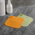 thumbnail image 4 of Inteprter Cubierta de desodorante de drenaje de suelo cuadrado, almohadilla de silicona para cocina, baño, fregadero, accesorios de tapón de Juegos de accesorios de baño Amarillo, 4 of 6