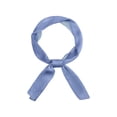 thumbnail image 1 of INSPIRAR CHIC Mujeres Bufandas Largas Plisadas, Cinta de Color Sólido con Gradiente Contraste, Diadema para el Cabello, Bufandas para el Cuello Azul 49.2"x4.3"(LxA), 1 of 5