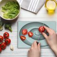 thumbnail image 4 of Spires Cutting Board, Spiral Dimensional Curve Turns Around an Axis Rotary Parallel to Ring Center Design Image, Decorative Tempered Glass Cutting and Serving Board, Small Size, Black, by Ambesonne, 4 of 5