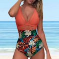 thumbnail image 2 of QHFBli Women Sexy Mesh Tummy Control Swimsuit Push Up High Waisted Bathing Suit, 2 of 9