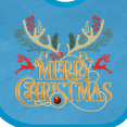 thumbnail image 4 of Inktastic Reindeer Christmas Boys or Girls Baby Bib, 4 of 4