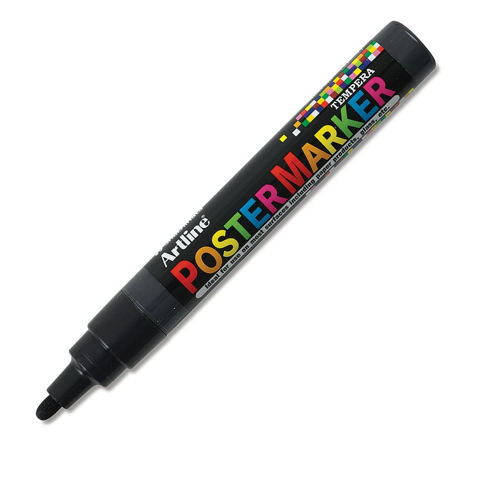 Artline Poster Markers 4 mm Tip, Black