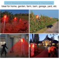 thumbnail image 4 of 1 paquete de luces solares de alarma de seguridad, sonidos de disparos de 129 dB y sonido de ladridos de perros y luz estroboscópica, lámpara de advertencia para granero de granja al aire libre, pati, 4 of 5