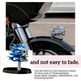 thumbnail image 4 of Ounissouiy Decoración de esqueleto de motocicleta de Halloween, adorno de resina 3D, señal de cabeza de motocicleta Horrible, calcomanía de ventana, Kits de decoración para fiestas Azul Ounissouiy HA009255-02B, 4 of 6