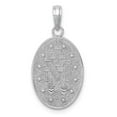 thumbnail image 3 of 14k White Gold Miraculous Medal Pendant, 3 of 6