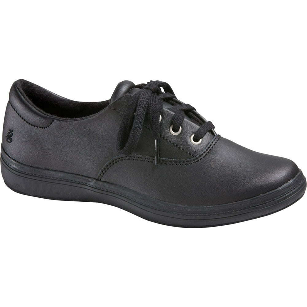 Grasshoppers - Women's Grasshoppers Janey II Sneaker Black Leather 8.5 M - Walmart.com - Walmart.com