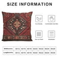 thumbnail image 5 of PIKWEEK Throw Pillow Covers Tribal Abstract Red and Black Vintage Carpet Pattern Decorative Pillow Cases Home Decor Standard Square Floral Pillowcases, 5 of 5