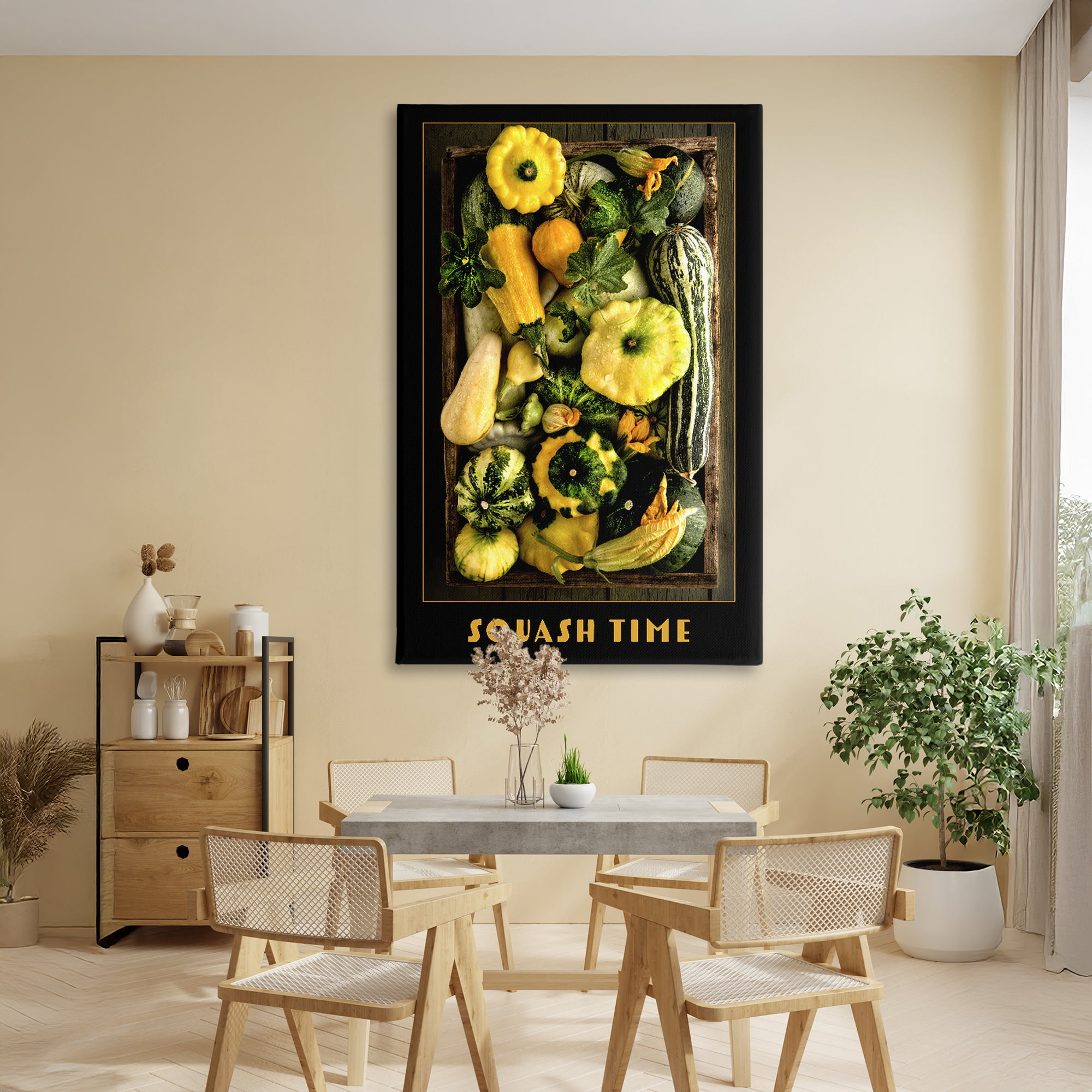 Stupell Industries Squash Time Vibrant Vegetables Canvas Wall Art, design by Carl Kravats