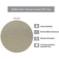 thumbnail image 2 of Yesfashion Shower Curtain, Hotel Quality Waffle Weave Textured Fabric Washable Shower Curtains for Bathroom, 2 of 7