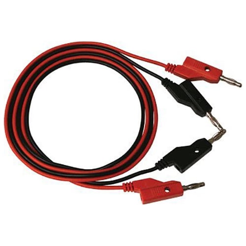 18 Gauge 2 Pack of Red and Black Banana to Banana Test Lead Sets 36" Length 