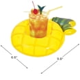 thumbnail image 4 of Pool Central Inflatable Floating Pineapple Swimming Pool Drink Holder - 9.75", 4 of 5
