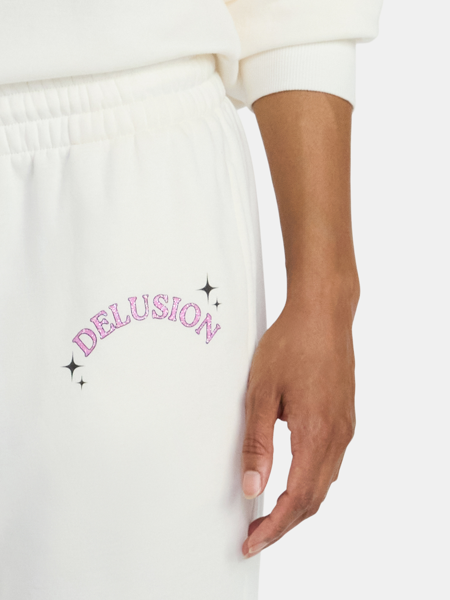 Delusions Consume Me Women's Graphic Fleece Joggers, 30'' Inseam, Sizes XXS-XXL