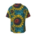 thumbnail image 7 of Kdxio Men's Hawaiian Shirt for Men Short Sleeve Shirt Sunflowers Summer Casual Holiday Beach Button Down T-Shirts, 7 of 7