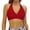EliteGoogv#Red, variant on Women One Piece Bikini Top Halter Neck Triangle Style Wrap Front Ruched Removable Pads Solid Color Sexy Modest Swimwear Top Separates,White,2XL