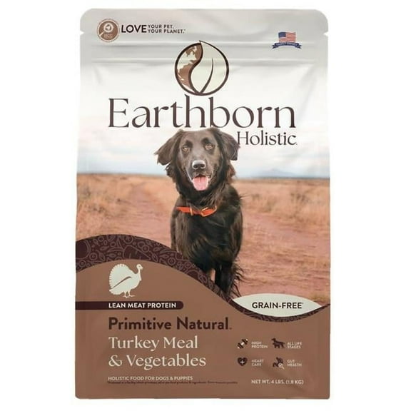 Earthborn Holistic 248402 No.4 Primitive Natural Grain Free Dog Food - 32-18 MP5