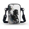thumbnail image 2 of HELLHERO Horse Ink Painting Design Messenger Bag Sling Bag for Women Polyester Crossbody Bags with Adjustable Strap, 2 of 7