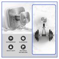 thumbnail image 5 of Bxaolu Waterproof Suction Cup Hooks, 2Pack Heavy Duty Stainless Steel No Drill Shower Hooks for Hanging Towels, Robes, Loofahs, Holder Holds Strong on Tile,Glass,Mirror,Wall,Bathroom Door, Gold, 5 of 8