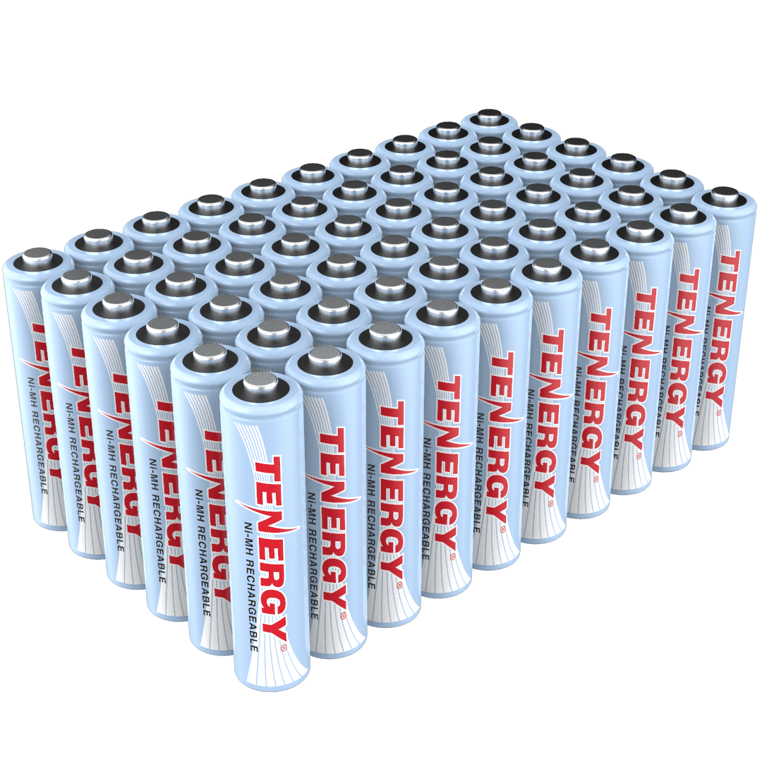 Tenergy AAA Rechargeable Battery, High Capacity 1.2V 1000mAh NiMH AAA
