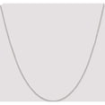 thumbnail image 2 of Sterling Silver Rhodium-Plated 1.25mm Diamond-Cut Forzantina Cable Chain (20 X 1.25) Made In Italy qpe47r-20, 2 of 5