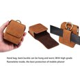 thumbnail image 4 of TECH CIRCLE for Samsung Galaxy Z Flip 5/4/3 Phone Pouch Holster Belt Case, Leather Pouch with Belt Clip for Phone Holster Case for Motorola Razr Plus, Moto Razr+ 2023, Galaxy Z Flip 5/4/3/2 - Brown, 4 of 7