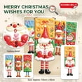 thumbnail image 2 of Door Hanging Decor 3D Cartoon Reindeer Christmas Fabric 1 Piece for Front Door Entryway Wall Home Holiday Decoration, 2 of 7