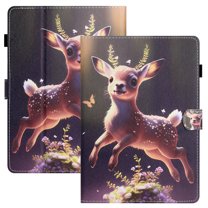 ELEHOLD for Kindle 11th Generation (2022) Leather Case,Cute Animals Pattern Folio Flip Case Card Slots Kickstand Magnetic Clasp Shockproof Smart Protective Case for Kindle 11th Generation,Deer