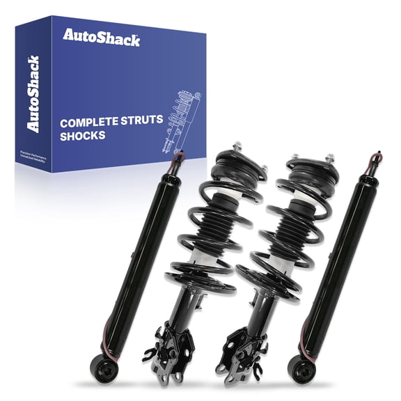 AutoShack Front Complete Strut & Coil Spring   Shock Absorber Replacement for 2014-2017 Mazda 6 4-PC Kit