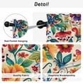 thumbnail image 5 of Vintage Botanical Tier Curtains, Spring Floral Summer Vintage Light Filtering Kitchen Curtains, 2Pcs Rod Pocket Half Window Treatments Panels for Sink Cafe Cabinet Camper 27.5x36 Inches, 5 of 9