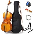 thumbnail image 1 of Set Completo de Violonchelo Acústico de Madera Maciza Ktaxon 4/4 Mate, 1 of 7